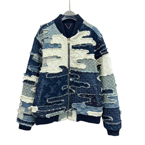 monogram jacket denim